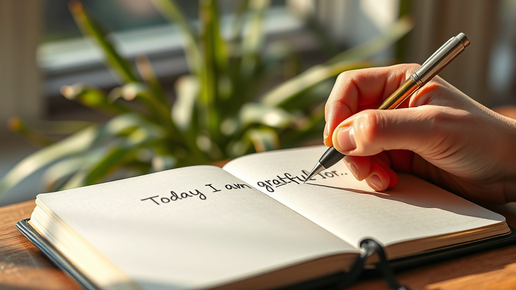 gratitude journaling for stress relief
